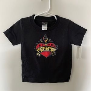 Baby Boy 18M Rocker Mom Heart Shirt